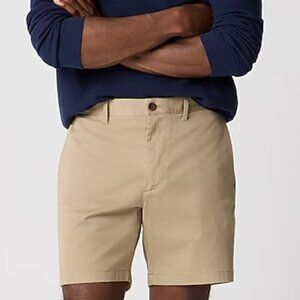 J. Crew Men's 7" Flex Classic Chino Shorts Khaki Size 34 NWT
